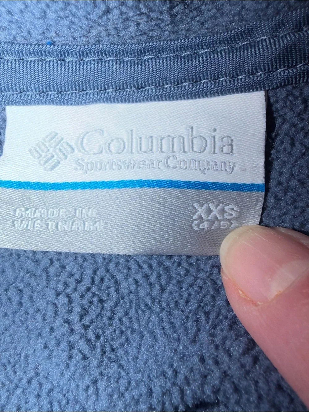 Boys toddler 4T Columbia Blue and Gray Hooded‎ Zip-Up Jacket